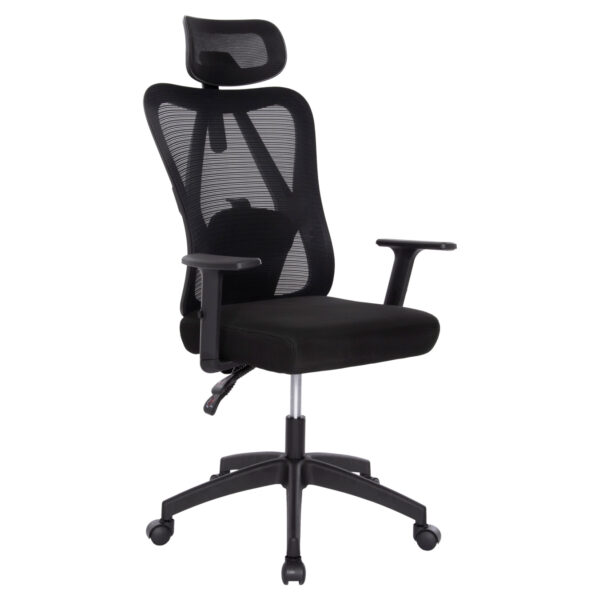 karekla-grafeioy-fb9119501-mayro-mesh-pp.jpg ΚΑΡΕΚΛΑ ΓΡΑΦΕΙΟΥ MEXER HM1195.01 ΜΑΥΡΟ MESH-PP ΒΑΣΗ 68x70x136Υεκ.