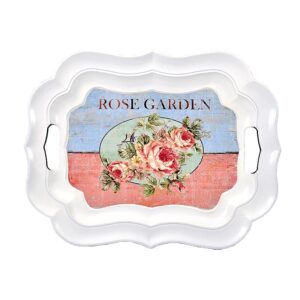 p2204.jpg ΔΙΣΚΟΣ ΠΛΑΣΤΙΚΟΣ "ROSE GARDEN" ΓΩΝΙΕΣ 38*28