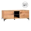 ΕΠΙΠΛΟ ΤΗΛΕΟΡΑΣΗΣ Fylliana Alba ARTISAN OAK-ΜΑΥΡΟ 138x40x47εκ