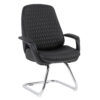 ΚΑΡΕΚΛΑ ΕΠΙΣΚΕΠΤΗ VELUM-s HM1235.01 ΜΑΥΡO PU--ΒΑΣΗ ΧΡΩΜΙΟΥ 71x60x100Υεκ.