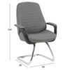 ΚΑΡΕΚΛΑ ΕΠΙΣΚΕΠΤΗ VELUM-s HM1235.10 ΓΚΡΙ PU--ΒΑΣΗ ΧΡΩΜΙΟΥ 71x60x100Υεκ.