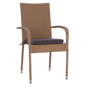polythrona-metalliki-anisha-fb9568502-me.jpg ΠΟΛΥΘΡΟΝΑ ΜΕΤΑΛΛΙΚΗ ANISHA HM5685.02 ΜΕ ΜΑΞΙΛΑΡΙ WICKER ΚΑΦΕ-ΜΟΚΑ ΣΤΟΙΒ/ΜΕΝΗ 56x60x94 εκ.